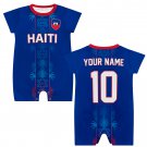 Custom Haiti Soccer Baby Romper - 2026 World Cup Fan Jersey