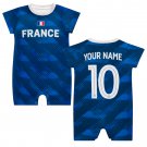 Custom France Soccer Baby Romper - 2026 World Cup Fan Jersey