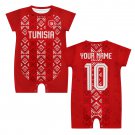 Custom Tunisia Soccer Baby Romper - 2026 World Cup Fan Jersey