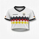 Germany Women’s Fan Crop Top Soccer Jersey FIFA World Cup 2026