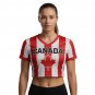 Canada Womens V-Neck Crop Top Soccer Jersey - World Cup 2026