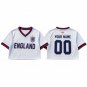 Custom England Womens V-Neck Crop Top Soccer Jersey - World Cup 2026