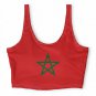 Morocco Flag Athletic Crop Top World Cup 2026 Soccer Fan Tank Top