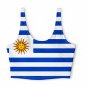 Uruguay Flag Athletic Crop Top World Cup 2026 Soccer Fan Tank Top