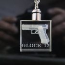 Glock 17 - 3D Crystal MultiColor LED Keychain