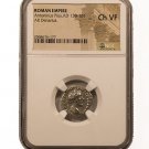 Roman Silver Denarius of Antoninus Pius (AD 138-161) NGC(VF)