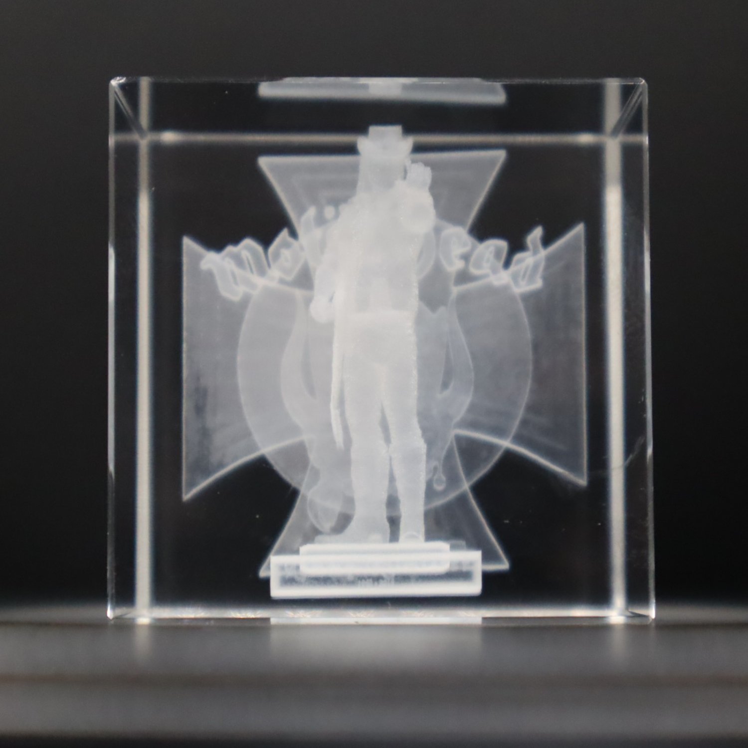 Motorhead - Lemmy - Inner 3D Laser Engraved Crystal