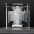 Motorhead - Lemmy - Inner 3D Laser Engraved Crystal