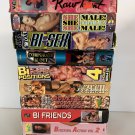 Bi-Se*ual She Male Gay 90s VHS cassette tapes VTG lot of 10 Big Box V13