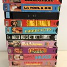 Gay 90s VHS cassette tapes Joe Gage John Holmes HIS Video VTG lot of 10 V19