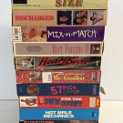 Gay 80s VHS cassette tapes Vintage RARE lot of 10 V43