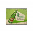 7-Up 9 Ways to Spark Family Favorites Vintage Style Metal Tin Sign