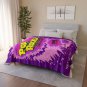 Pop Rocks Grape 1970s Retro Crackling Candy Micro Fleece Blanket