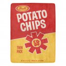 Staff Supermarkets Potato Chips 1970s Retro Snack Micro Fleece Blanket