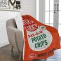 Kitch'n Cook'd Bar-B-Q Potato Chips Retro Snack Micro Fleece Blanket