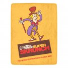 Willy Wonka's Super Skrunch Candy Bar 1970s Retro Micro Fleece Blanket