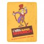 Willy Wonka's Super Skrunch Candy Bar 1970s Retro Micro Fleece Blanket