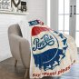 Pepsi-Cola Bottle Cap Vintage Style Micro Fleece Blanket