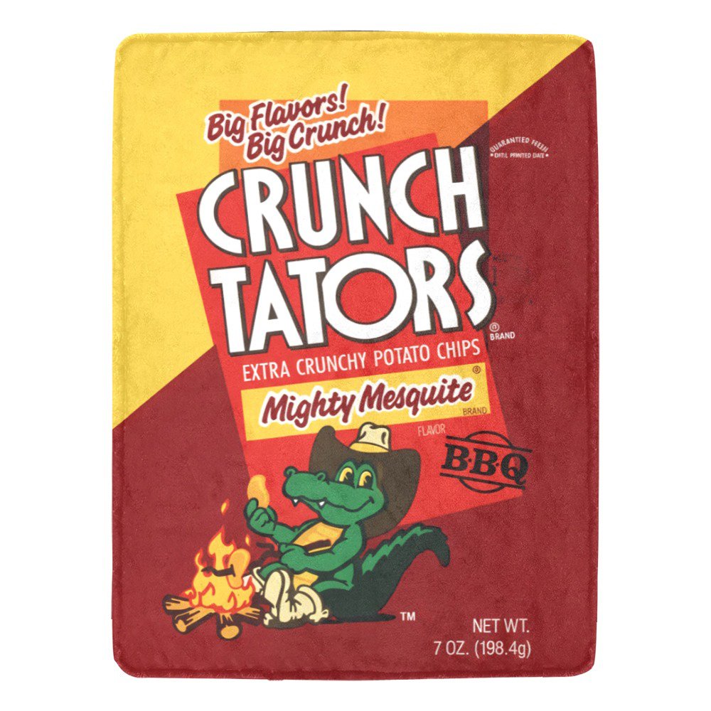 Frito-Lay Crunch Tators Mighty Mesquite Retro Snack Micro Fleece Blanket
