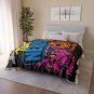 Willy Wonka Neon Nerds 1995 Retro Style Micro Fleece Blanket