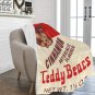 Stark Cinnamon Teddy Bears 1970s Vintage Candy Box Micro Fleece Blanket