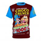 Choco Crunch 1983 Cereal Box T-Shirt Vintage Style All Over Print Tee Unisex Choco Crunch 1983 Cereal Box T-Shirt Vintage Style All Over Print Tee Unisex