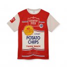Country Oven Crisp Potato Chips Vintage Style All Over Print Tee Unisex