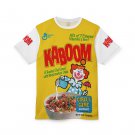Kaboom Cereal 1989 Cereal Box T-Shirt Vintage Style All Over Print Tee Unisex