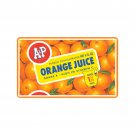 A&P Orange Juice Vintage 1960s Style Doormat Decor