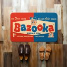 Bazooka Joe Bubble Gum Vintage 1960s Style Doormat Retro Candy Decor