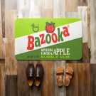 Bazooka Apple Bubble Gum Vintage 1978 Style Doormat Retro Candy Decor Bazooka Apple Bubble Gum Vintage 1978 Style Doormat Retro Candy Decor