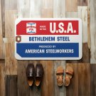 Bethlehem Steel Vintage "Made in the U.S.A." Doormat Industrial Retro Decor Bethlehem Steel Vintage "Made in the U.S.A." Doormat Industrial Retro Decor