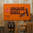 Heide Chocolate Babies Retro Style Doormat 1977 Vintage Candy Decor