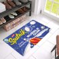 Leaf Sputnik Bubble Gum Retro Style Doormat