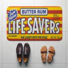 Life Savers Canadian Butter Rum Retro Style Doormat 1980 Vintage Art Life Savers Canadian Butter Rum Retro Style Doormat 1980 Vintage Art