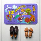 Planters 12 Months Coloring Book Retro Style Doormat Planters 12 Months Coloring Book Retro Style Doormat