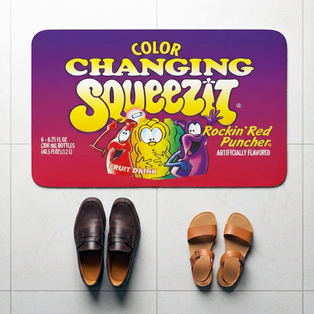 Squeezit Rockin&acirc;�� Red Puncher 90s Retro Style Doormat