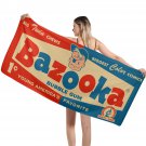 Bazooka Bubble Gum Vintage Style 1960s Wrapper Beach Towel Bazooka Bubble Gum Vintage Style 1960s Wrapper Beach Towel