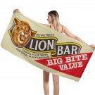 Rowntree's Lion Bar 1984 Retro Style Beach Towel Rowntree's Lion Bar 1984 Retro Style Beach Towel