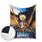 Heavy Metal 1981 Flannel Sherpa Blanket Retro Sci-Fi Cult Animated Throws
