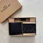 Coach Slim Billfold Wallet In Signature Canvas With Keychain