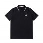 Moncler Trimmed line Cotton Piquet Polo Shirt