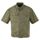 Prada Re-Nylon Zipper Polo Shirt Prada Re-Nylon Zipper Polo Shirt