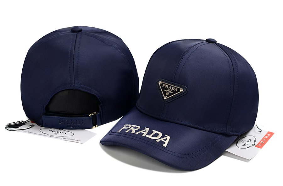 Prada Embroidered Baseball Cap