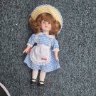 Little Duchess Fashion Doll Girl Wavy Brown Hair Blue Gingham Dress Straw Hat Little Duchess Fashion Doll Girl Wavy Brown Hair Blue Gingham Dress Straw Hat