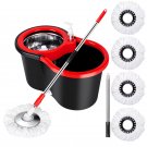 Spin Mop and Bucket Set with Wringer for Easy Floor Cleaning
