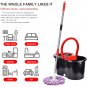 Spin Mop and Bucket Set with Wringer for Easy Floor Cleaning