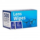 500 Pre-Moistened Lens Wipes for Glasses and Screens, Streak-Free Clean 500 Pre-Moistened Lens Wipes for Glasses and Screens, Streak-Free Clean