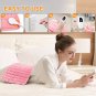 XL Heating Pad with Adjustable Heat and Auto Shut-Off for Full Body Comfort - Pink
