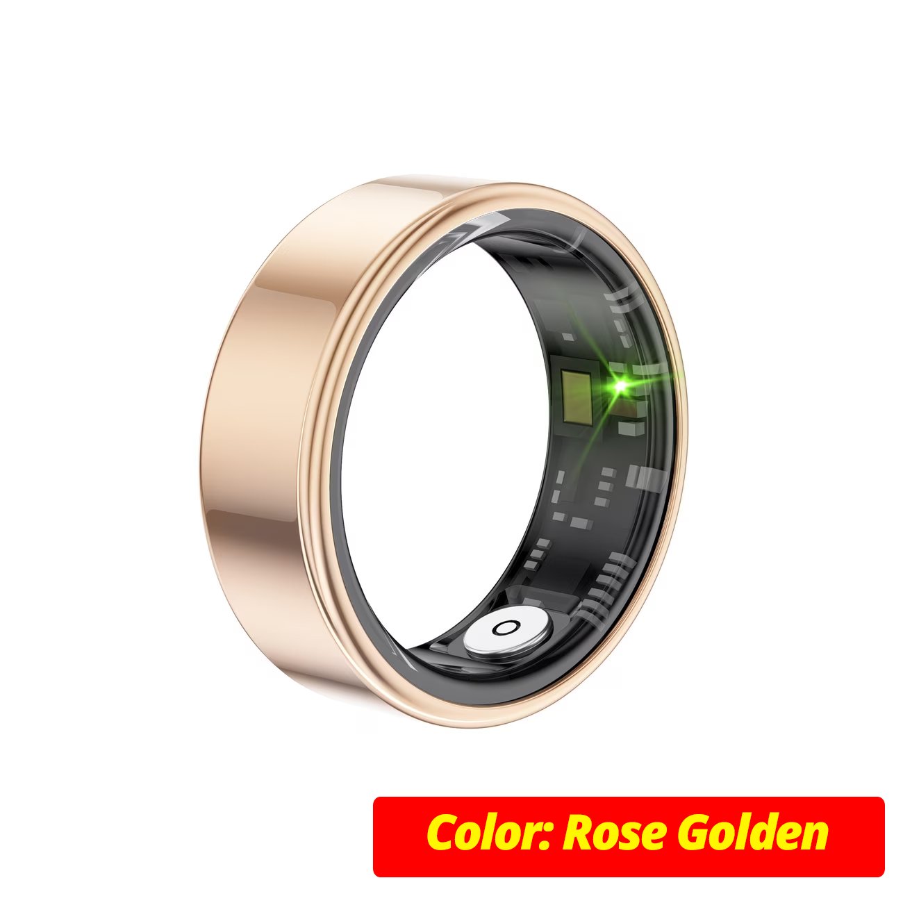 Waterproof Activity Tracking Ring for Steps, Sleep, and Daily Fitness - Rose Golden